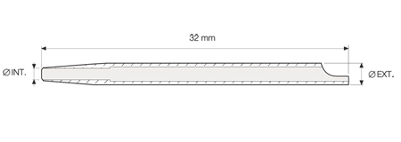 32 mm. (SEM) Perforating Tube Back Ejection Milled