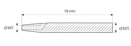 19 mm. (SE) Perforating Tube Single Edge Side Ejection